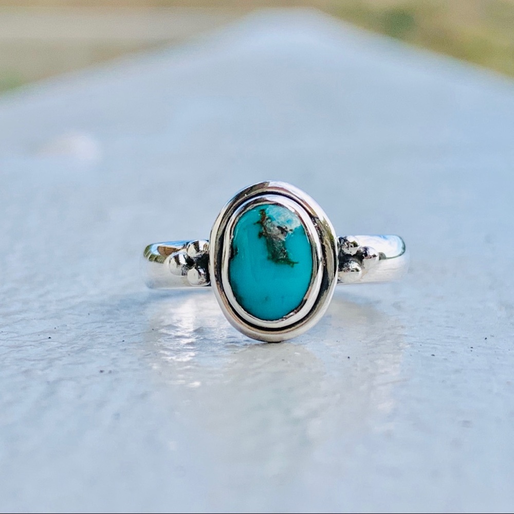 Turquoise Ring Sterling Silver